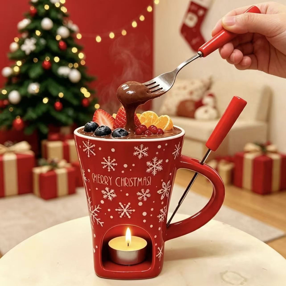 ✨Last Day 49% OFF✨Christmas Chocolate Fondue Mug