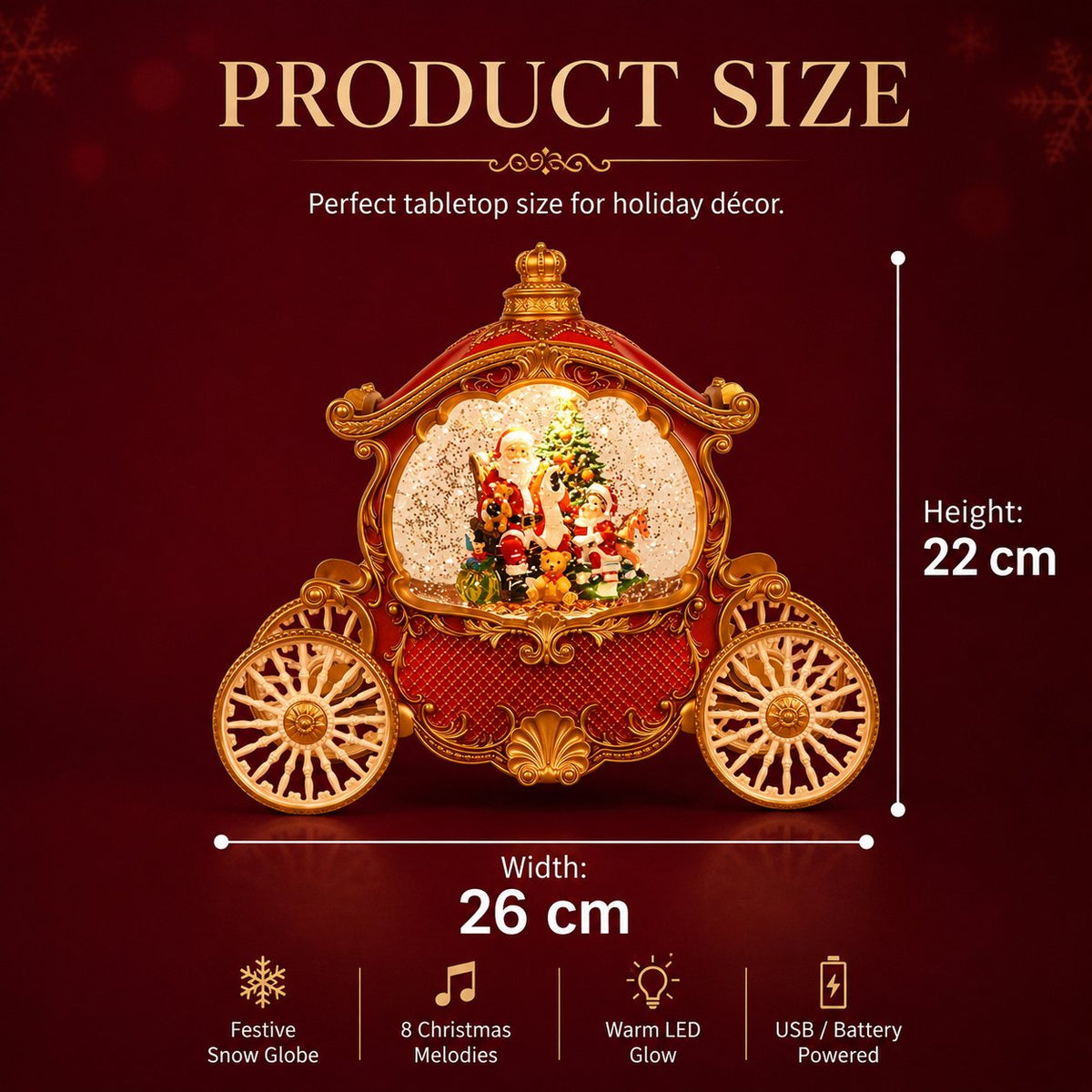 Bring Christmas Magic Home with a Snowing Carriage Lantern 🎄✨🎅