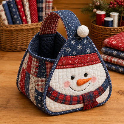 ⏳ Last Day 50% OFF – 🎄 Christmas Character Quilted Carry Basket🎁✨
