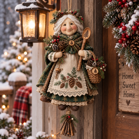 🍀👵 Handmade Good Luck Granny — Charming Hanging Charm for Happiness & Good Fortune