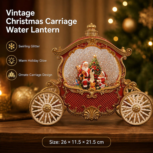 Bring Christmas Magic Home with a Snowing Carriage Lantern 🎄✨🎅