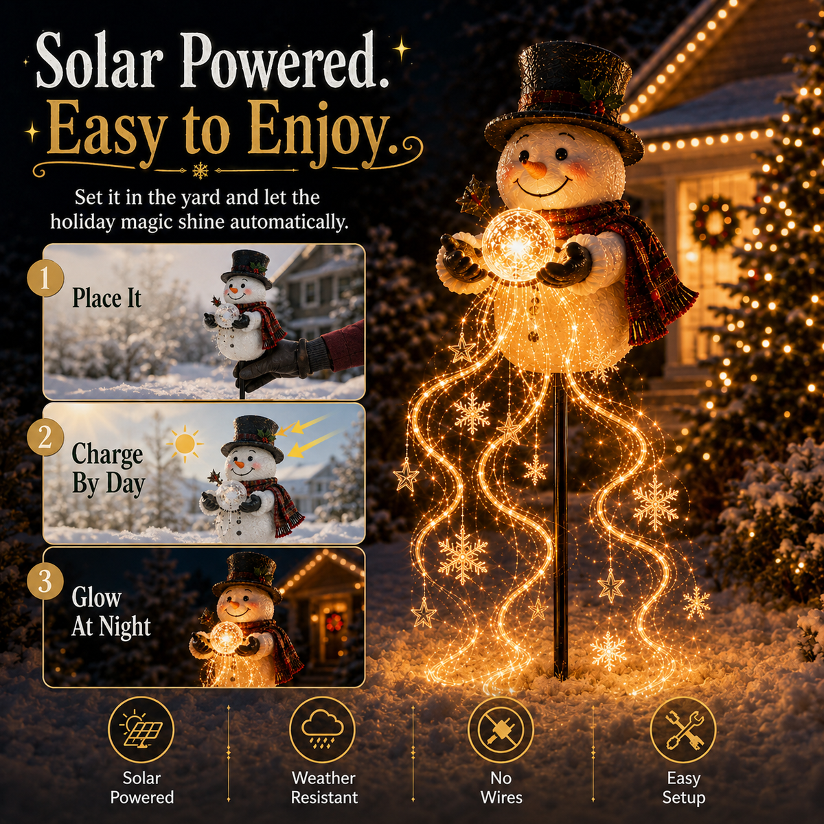 🎄49% OFF🎄Flowing Snowflake LED Christmas Garden Light❄️
