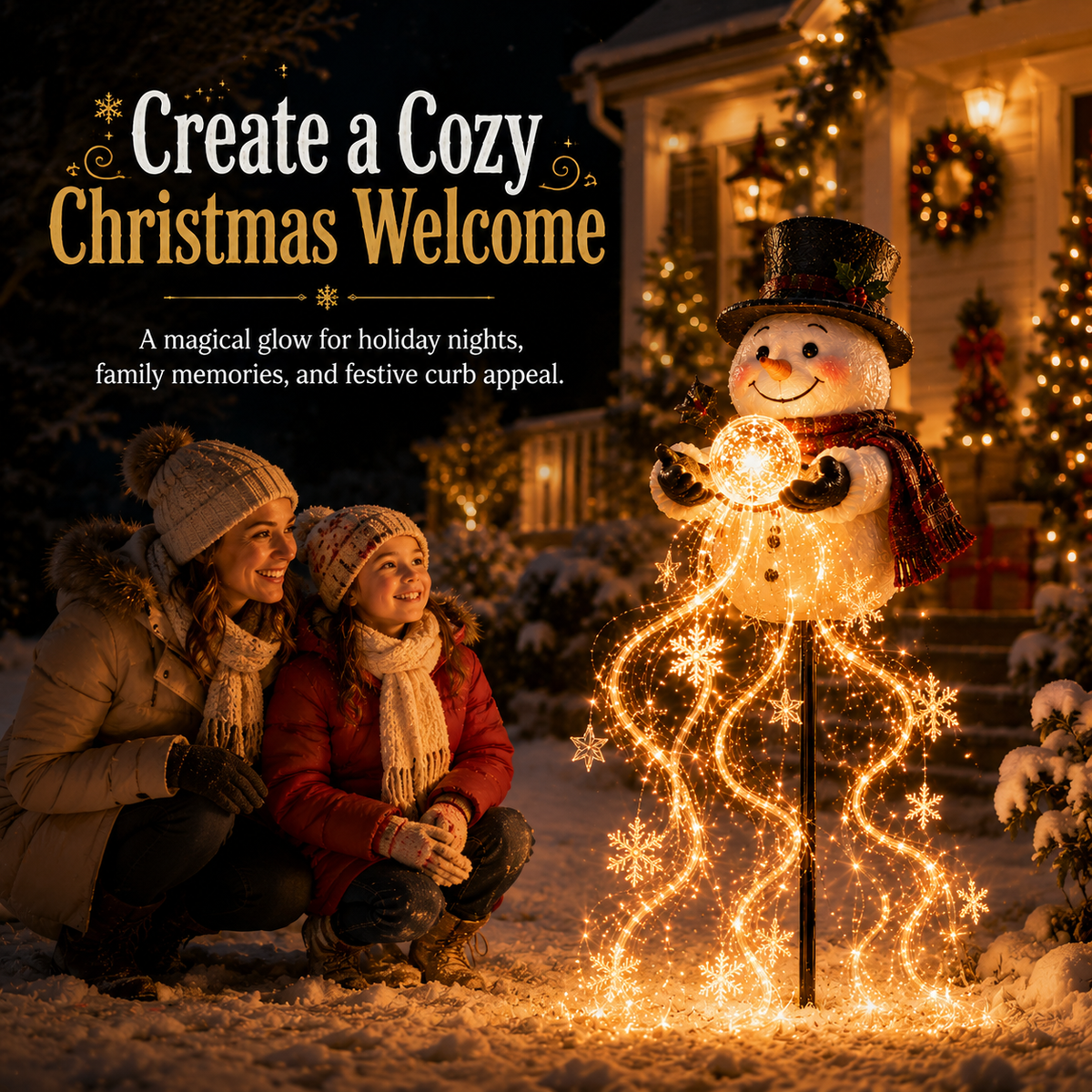 🎄49% OFF🎄Flowing Snowflake LED Christmas Garden Light❄️
