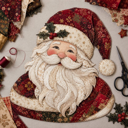 LAST DAY 50% OFF - 🎅Christmas Patchwork Fabric DIY Decor Kit – Stunning Results, Zero Experience Needed