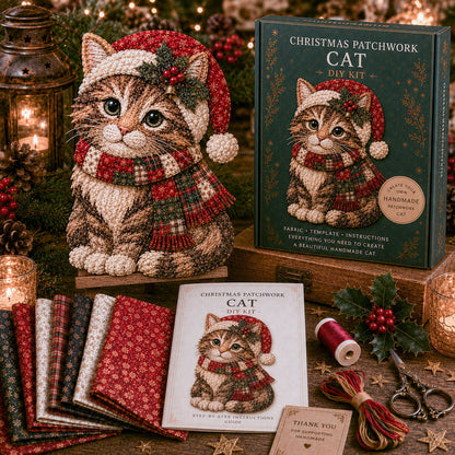 LAST DAY 50% OFF - 🎅Christmas Patchwork Fabric DIY Decor Kit – Stunning Results, Zero Experience Needed