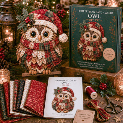 LAST DAY 50% OFF - 🎅Christmas Patchwork Fabric DIY Decor Kit – Stunning Results, Zero Experience Needed