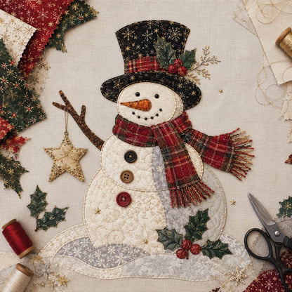 LAST DAY 50% OFF - 🎅Christmas Patchwork Fabric DIY Decor Kit – Stunning Results, Zero Experience Needed