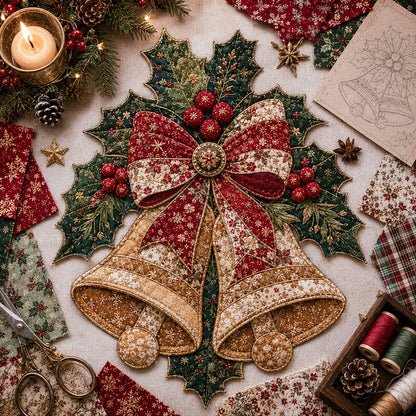 LAST DAY 50% OFF - 🎅Christmas Patchwork Fabric DIY Decor Kit – Stunning Results, Zero Experience Needed