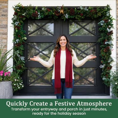 Adjustable Christmas Wreath Hanger Rod