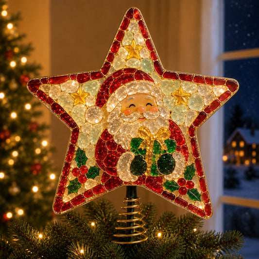 🎄 DIY Sea Glass Art Christmas Tree Topper Kit