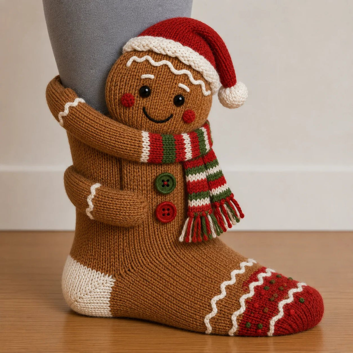 🧦3D Hugging Christmas Socks 🎅 Cute Knit Holiday Socks 5 Designs🧦A Pair