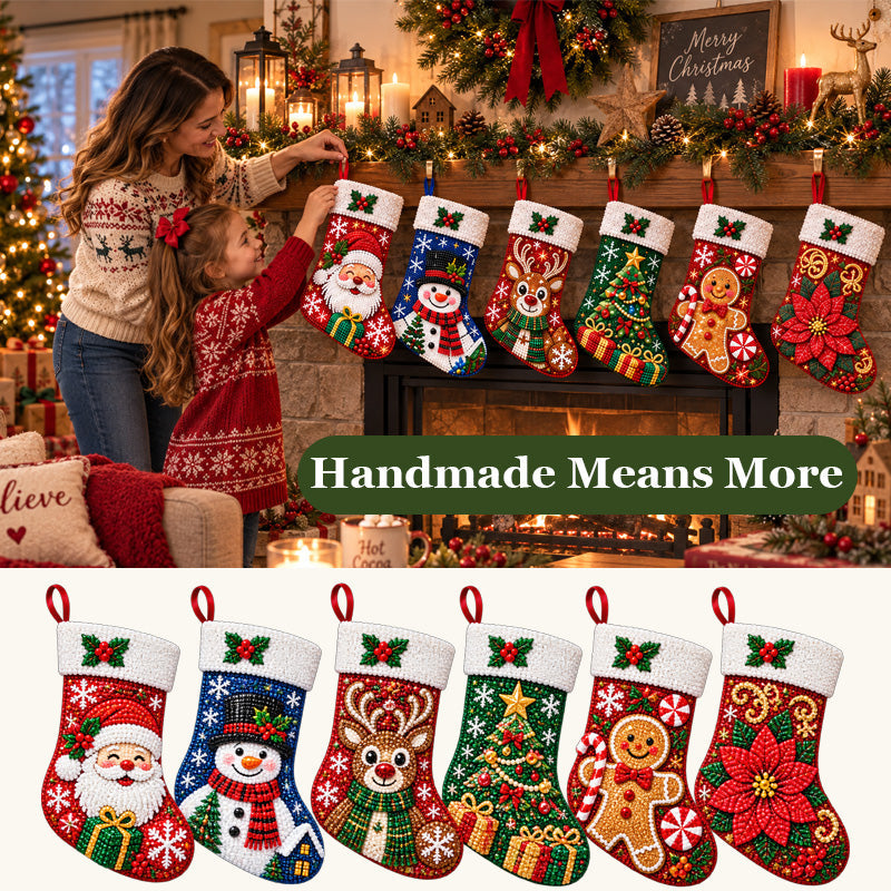 DIY Diamond Painting Christmas Stocking Kit