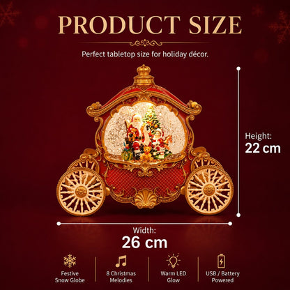 Bring Christmas Magic Home with a Snowing Carriage Lantern 🎄✨🎅