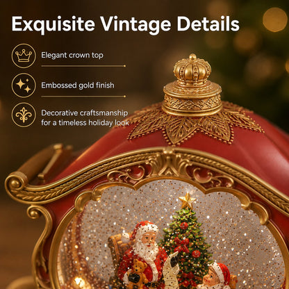 Bring Christmas Magic Home with a Snowing Carriage Lantern 🎄✨🎅
