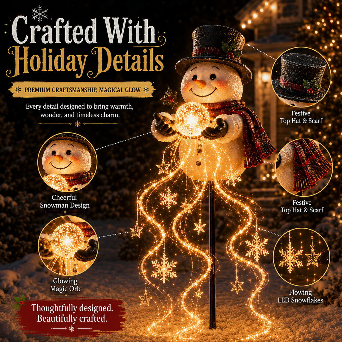🎄49% OFF🎄Flowing Snowflake LED Christmas Garden Light❄️
